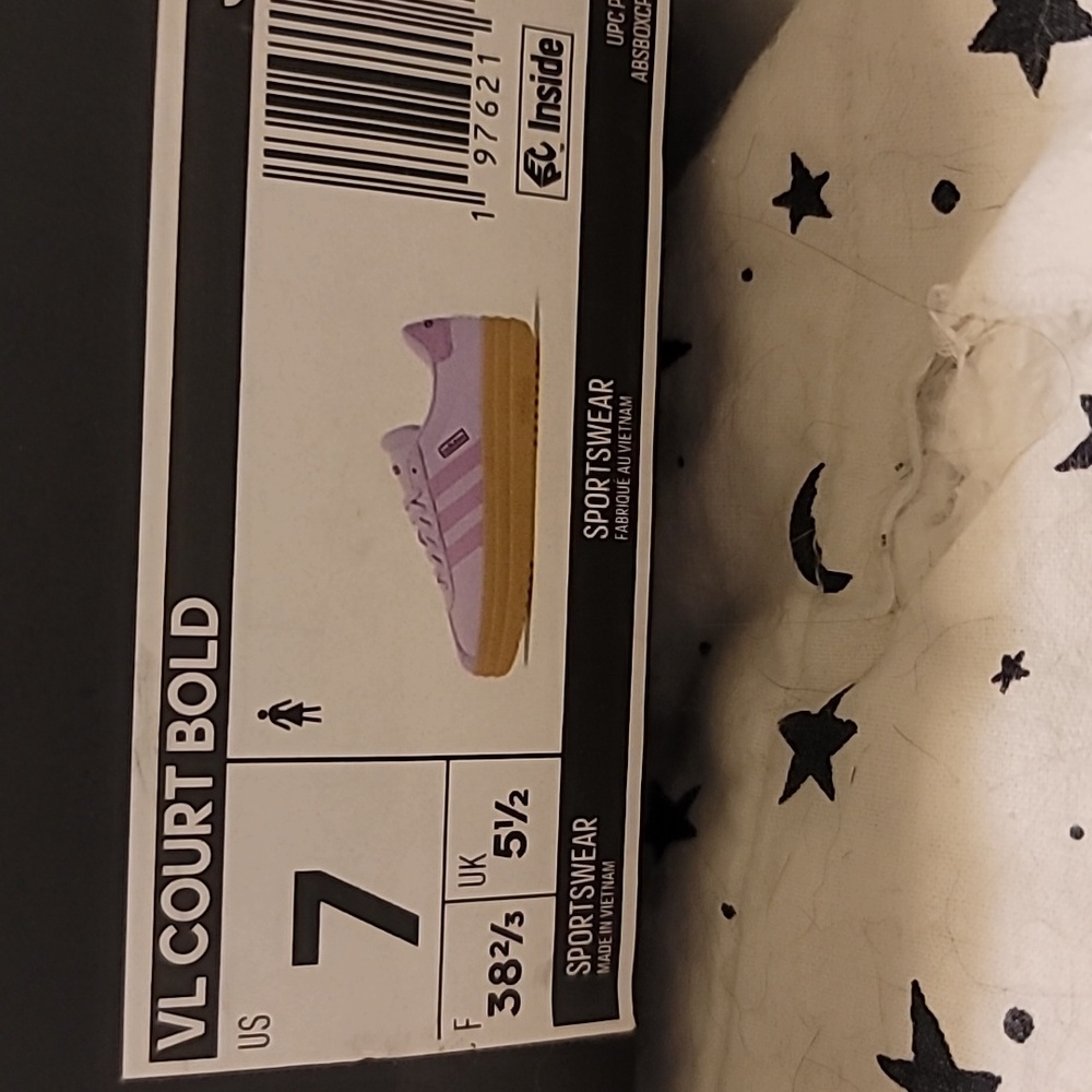 Brand New Adidas VL Court Size 7 Crushed Velvet Purple PacSun Limited Edition - Picture 5 of 6